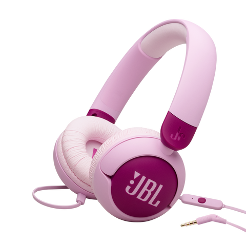 Детски слушалки JBL Junior 320 в лилаво, с кабел и микрофон на кабела