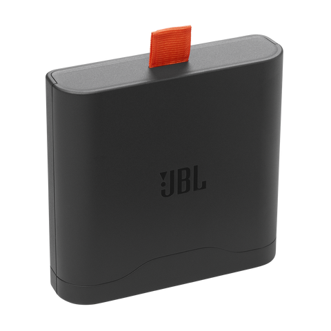 Батерията JBL Battery 400 в черно, с оранжево езиче за изваждане