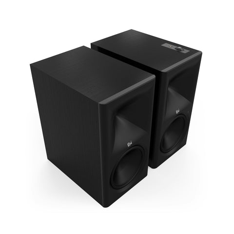 Pereche Klipsch The Nines II in finisaj Ebony, in unghi din stanga, fara grile