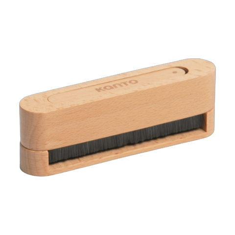 Четка Kanto Audio TT-SB за плочи и игла, изрязана на прозрачен фон