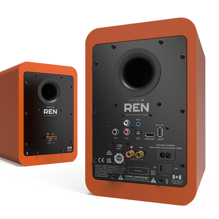 Boxe active Kanto Audio REN, 100W, 5.25inch, HDMI ARC