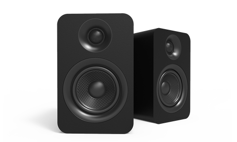 Чифт Kanto Audio YUP4 в черно, изглед отпред