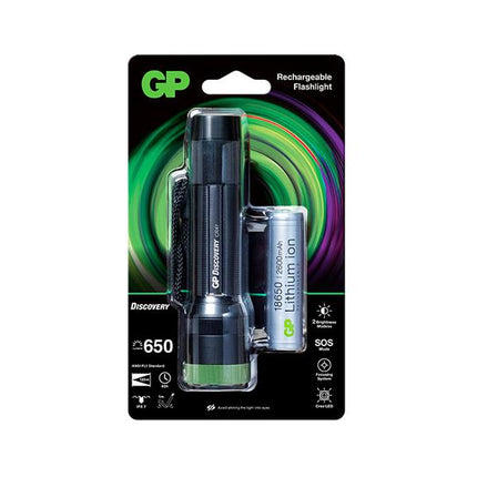 Акумулаторен фенер GP Discovery CR41, 650 lm, 1x18650 Lithium Ion 2600mAh