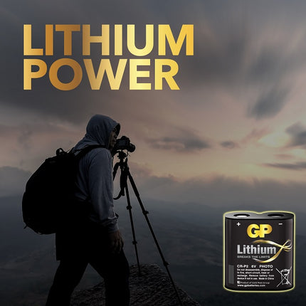 Литиеви батерии GP Lithium CR-P2, 6V, блистер 1 бр.