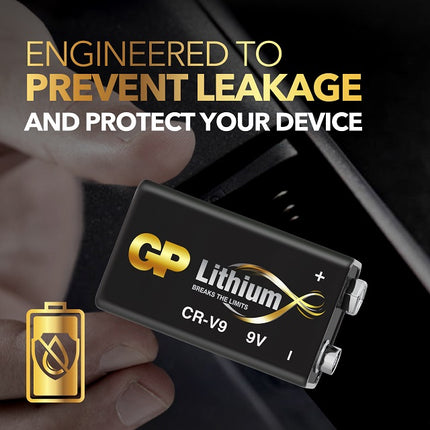 Литиеви батерии GP Lithium CR-V9, 9V, блистер 1 бр.