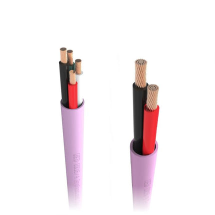 Кабел за високоговорител QED QX16/4 LSZH Розов