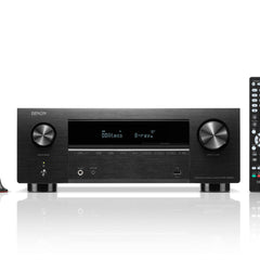 Receiver AV Denon AVR-X2800H cu telecomandă, vedere din față