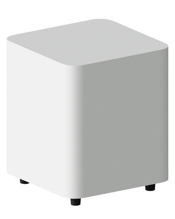 Fosi Audio SW10, cu panoul frontal, comenzile și carcasa vizibile