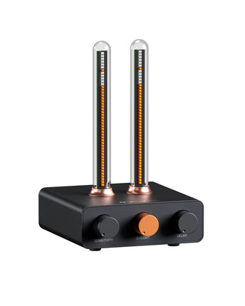 Fosi Audio AH-01A, cu panoul frontal, comenzile și carcasa vizibile