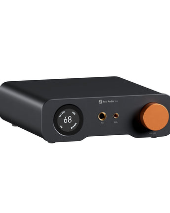 Fosi Audio ZH3, cu panoul frontal, comenzile și carcasa vizibile