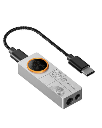 Fosi Audio DS3 văzut din spate și de sus, cu intrările și ieșirile vizibile