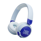 Безжични детски слушалки JBL Junior 320BT, сини, изглед под ъгъл