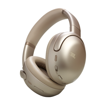 Безжични слушалки JBL Tour One M3, в цвят Mocha, изглед под ъгъл