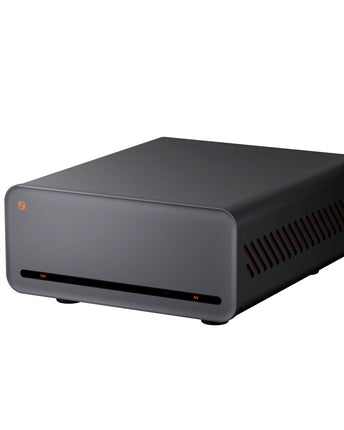 Fosi Audio PSU20, cu panoul frontal, comenzile și carcasa vizibile