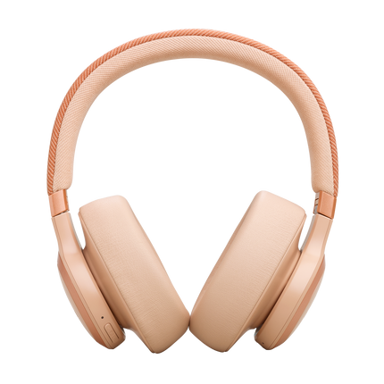 Слушалки JBL Live 770NC, цвят пясъчен (Sandstone), изглед отпред