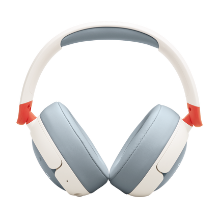 Детски слушалки JBL Junior 470NC, бели, изглед отпред