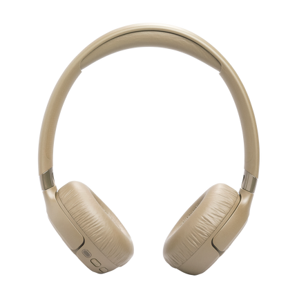 Слушалки JBL Tune 680NC, бежови, изглед отпред