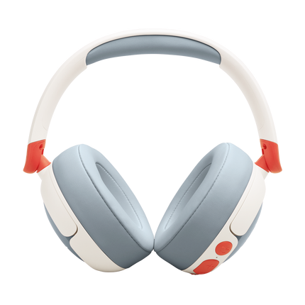 Детски слушалки JBL Junior 470NC, бели, изглед отзад
