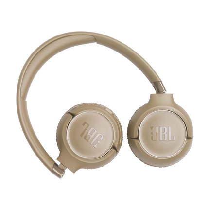 Слушалки JBL Tune 680NC, бежови, сгънати