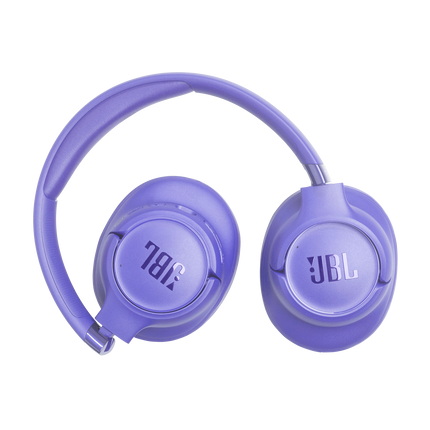 Слушалки JBL Tune 780NC, лавандулови, детайл на чашката и лентата за глава
