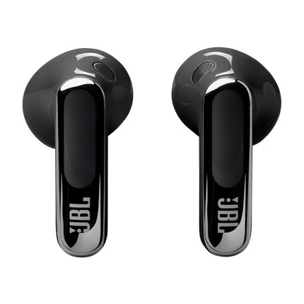 Слушалки JBL Live Flex 3, цвят черен, слушалките, изглед отпред