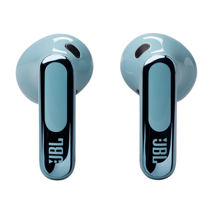 Слушалки JBL Live Flex 3, цвят син, слушалките, изглед отпред