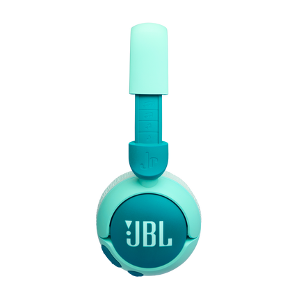 Безжични детски слушалки JBL Junior 320BT, зелени, дясната чашка с бутоните