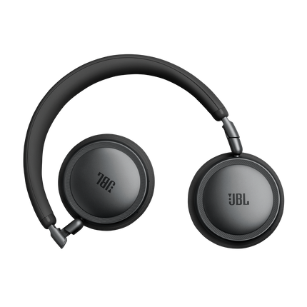 Слушалки JBL Live 680NC, цвят черен, със сгънати плоско чашки