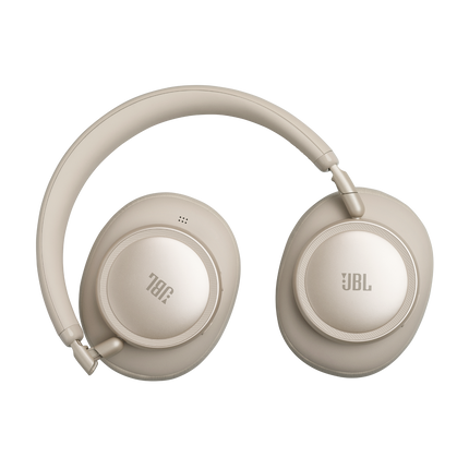Слушалки JBL Live 780NC, цвят пясъчен (Sand), със сгънати плоско чашки