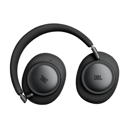 Слушалки JBL Live 780NC, цвят черен, със сгънати плоско чашки