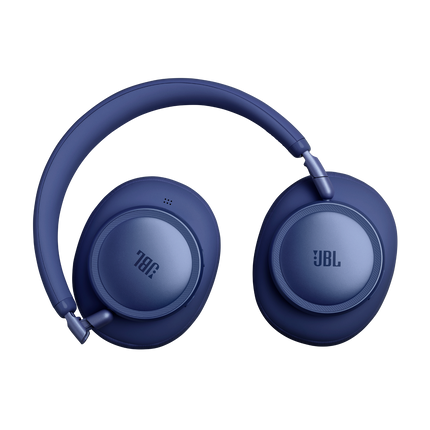 Слушалки JBL Live 780NC, цвят син, със сгънати плоско чашки
