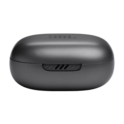 Слушалки JBL Live Flex, цвят черен, затвореният калъф, изглед отпред