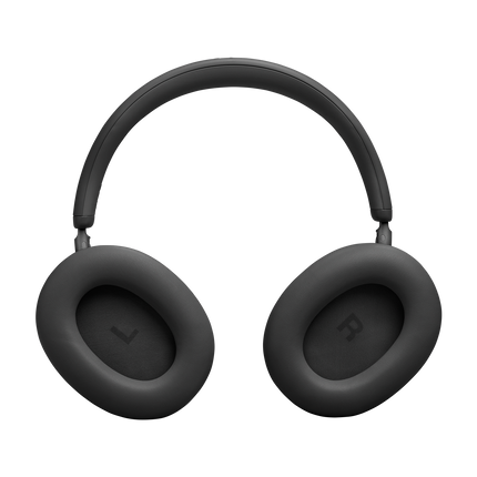 Слушалки JBL Live 780NC, цвят черен, изглед отпред с възглавничките, означени с L и R