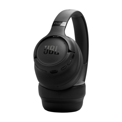 Слушалки JBL Tune 780NC, черни, детайл на чашката и лентата за глава