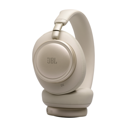 Слушалки JBL Live 780NC, цвят пясъчен (Sand), чашка с бутоните за управление