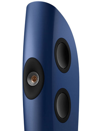 KEF Blade One Meta, finisaj Frosted Blue / Bronze, detaliu driver Uni-Q