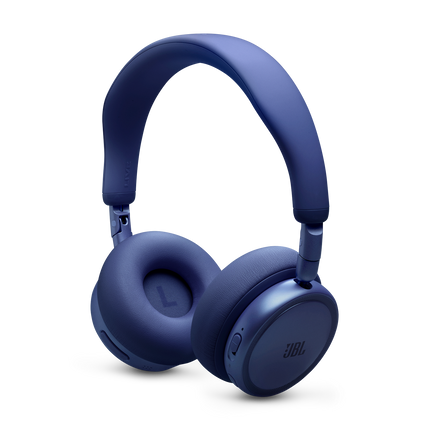 Слушалки JBL Live 680NC, цвят син, изглед отляво