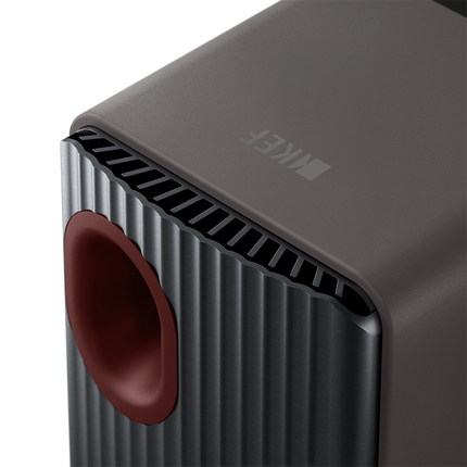 KEF LS50 Wireless II, finisaj Titanium Grey, detaliu panou posterior