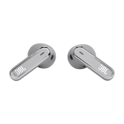Слушалки JBL Live Flex, цвят сребрист, слушалките без калъфа