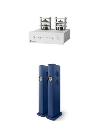 Pachet PROMO  Preamplificator Phono Pro-Ject Tube Box S2 + Set Boxe active KEF LS60 Wireless