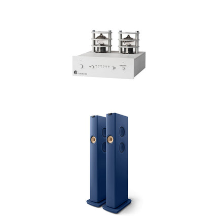 Pachet PROMO  Preamplificator Phono Pro-Ject Tube Box S2 + Set Boxe active KEF LS60 Wireless
