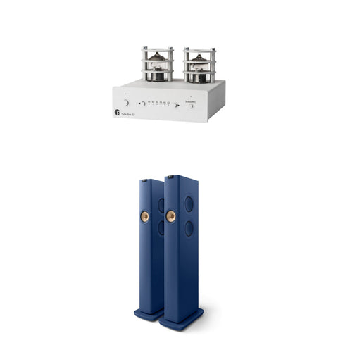 Pachet PROMO  Preamplificator Phono Pro-Ject Tube Box S2 + Set Boxe active KEF LS60 Wireless