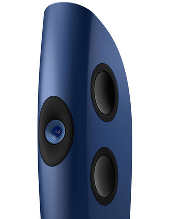 KEF Blade One Meta, finisaj Frosted Blue / Blue, detaliu driver Uni-Q