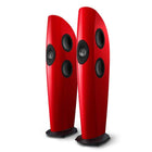 KEF Blade One Meta, finisaj Racing Red / Grey, vedere din față și lateral