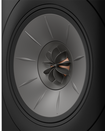 KEF LS60 Wireless, finisaj Carbon Black, detaliu driver Uni-Q