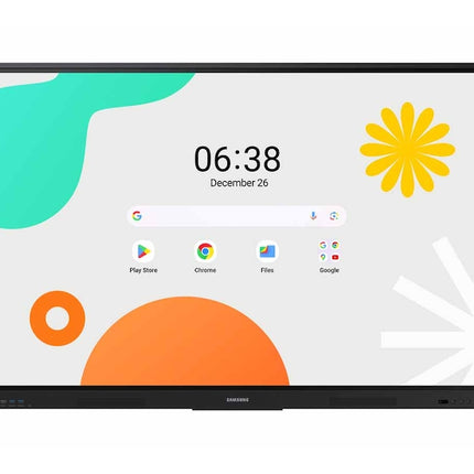 Display interactiv Samsung WA75F, 75", 4K UHD, 400nit, Control multi-touch 40 puncte, Android 14 certificat EDLA, Putere audio 30W, Vesa 800 x 400 mm