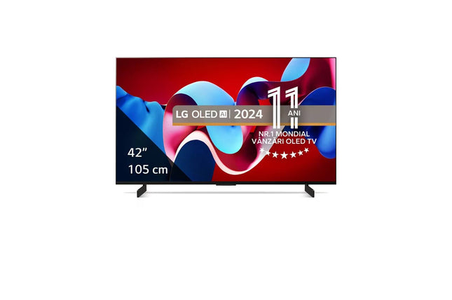 Телевизор LG OLED evo 42C41LA, 105 cm, Smart, 4K Ultra HD, 100 Hz, Class G (модел 2024)