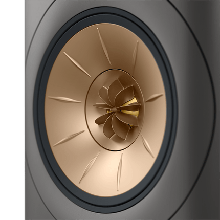 KEF LS60 Wireless, finisaj Titanium Grey, detaliu driver Uni-Q
