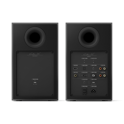 KEF Coda W, finisaj Dark Titanium, vedere posterioară