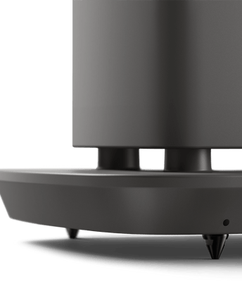 KEF LS60 Wireless, finisaj Titanium Grey, detaliu bază